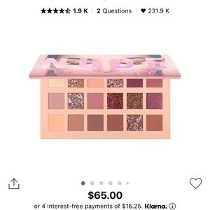 Huda Beauty New Nude eyeshadow palette.